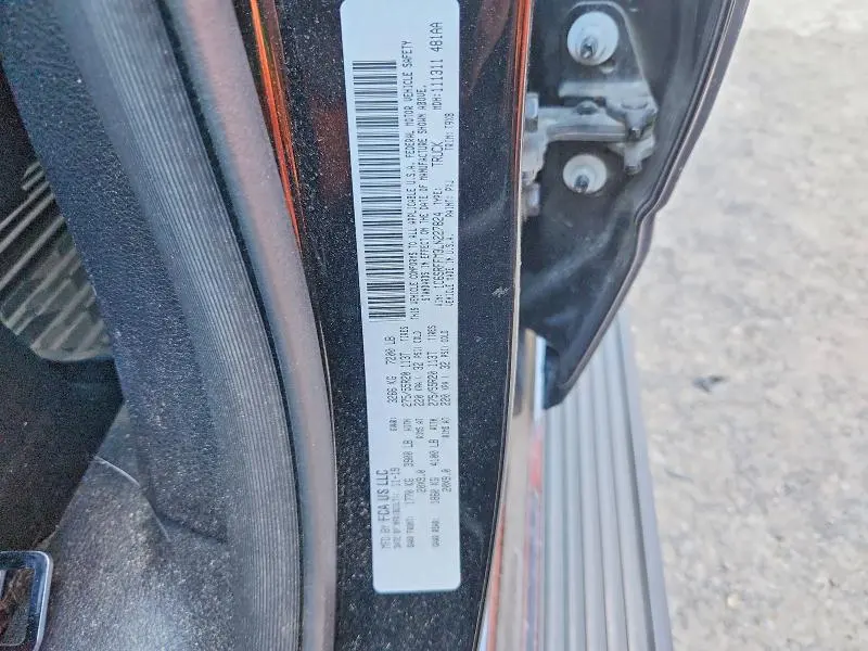 RAM 1500 2020 VIN 1C6SRFFM3LN227824