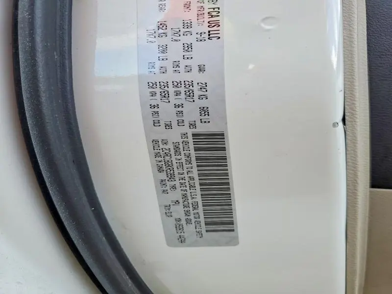 CHRYSLER PACIFICA 2019 VIN 2C4RC1BG8KR539943