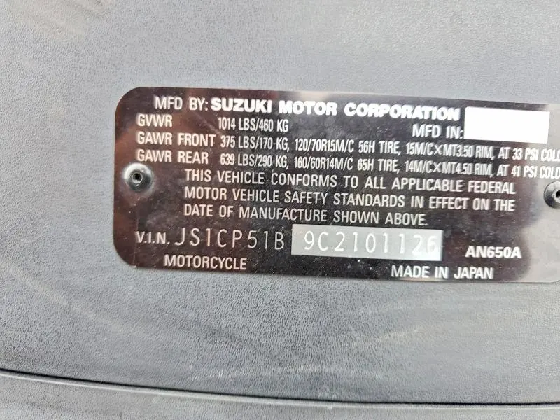 SUZUKI SCOOTER 2012