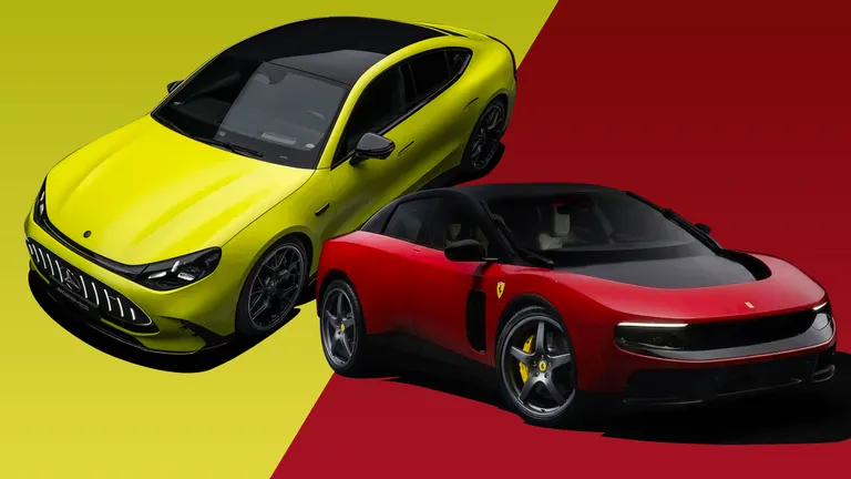 Ferrari Luce и Mercedes-AMG GT 4-Door Coupe: Сравнение на бумаге