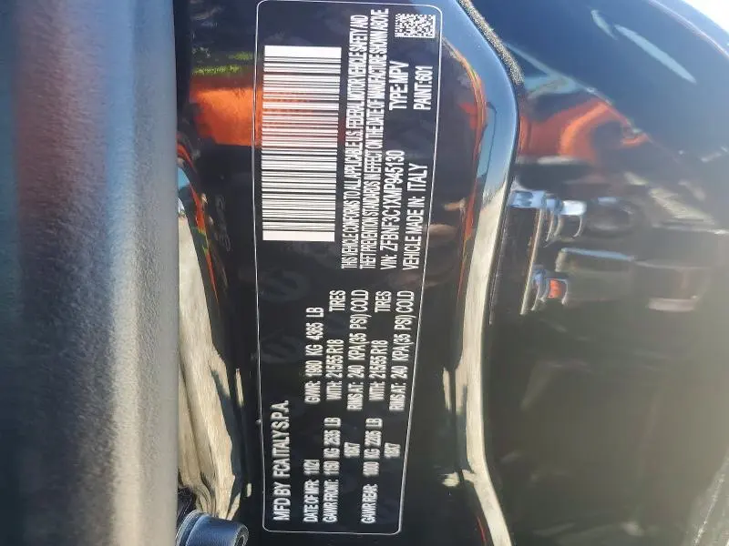 FIAT 500 2021 VIN ZFBNF3C1XMP945130