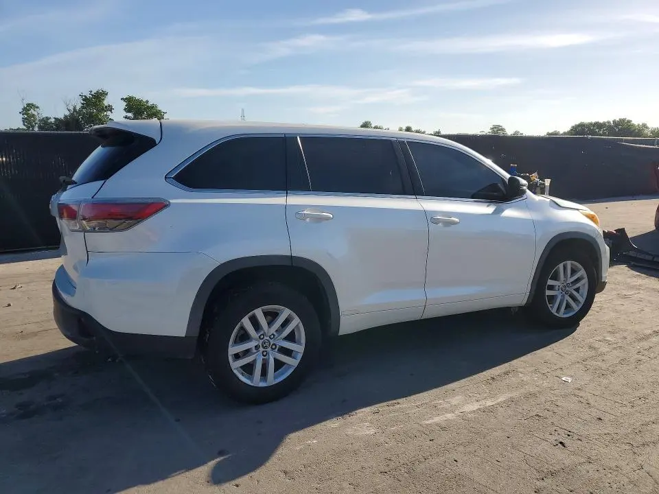 TOYOTA HIGHLANDER 2016 VIN 5TDZKRFH5GS166928
