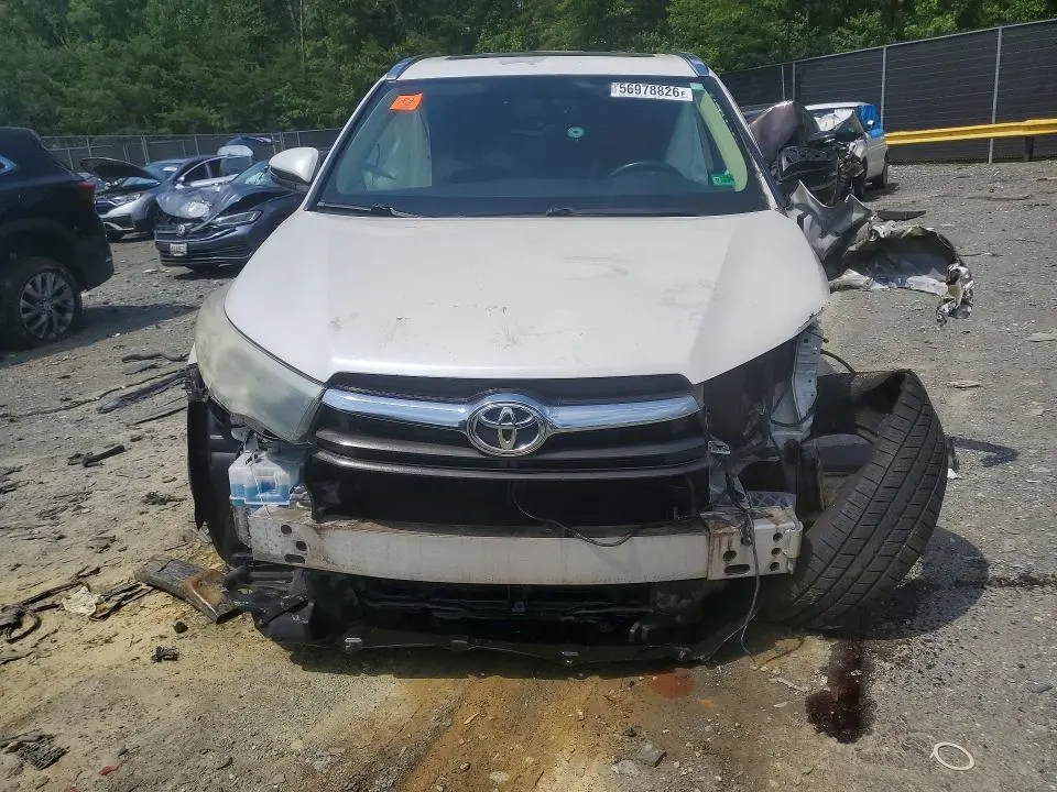 TOYOTA HIGHLANDER 2015 VIN 5TDJKRFH9FS161873